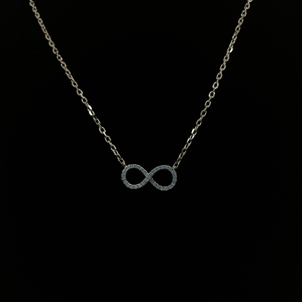 Elegant Silver Infinity Necklace